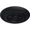 Ekena Millwork Nestor Ceiling Medallion (Fits Canopies up to 5"), Hand-Painted Steel Gray, 25 7/8"OD x 2 1/4"P CM25NESGS - alternate 3